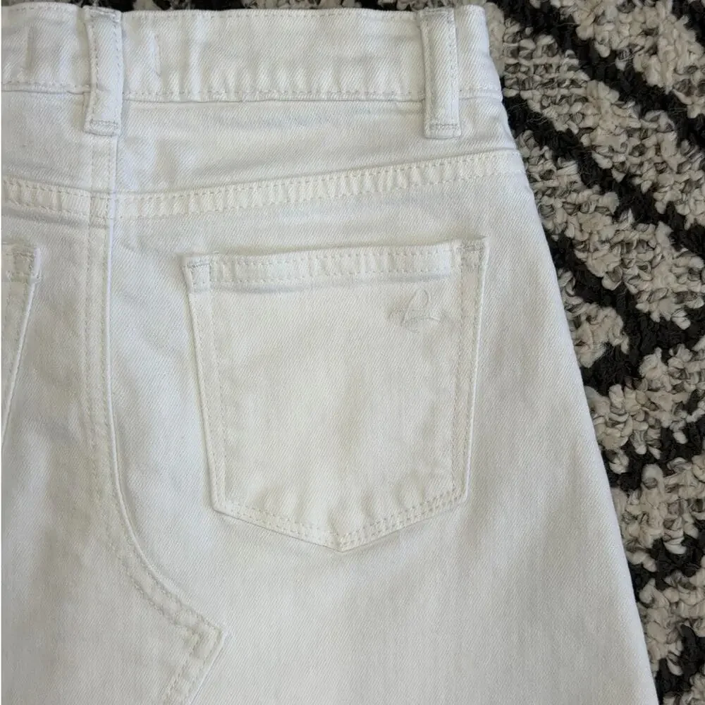 DL1961 Girls Jenny Denim White Mini Skirt Size 8